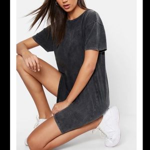 Acid wash T-Shirt dress